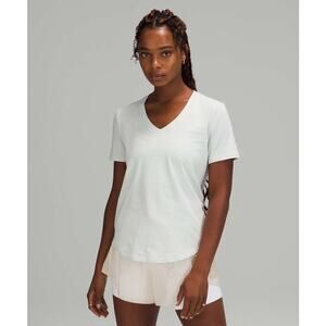 Lululemon Love Tee Short Sleeve V Neck White Size 14
